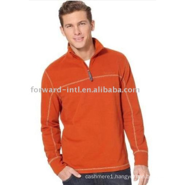 MEN'S CASHMERE HALF ZIP COLLAR PULLOVER